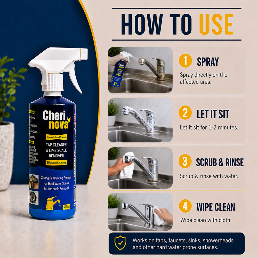 Tap Cleaner & Lime Scale Remover (500ml) - Pack of 2